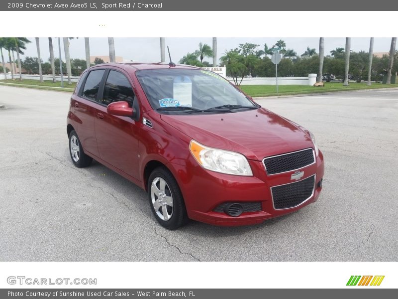 Sport Red / Charcoal 2009 Chevrolet Aveo Aveo5 LS