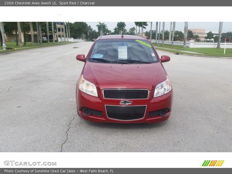 Sport Red / Charcoal 2009 Chevrolet Aveo Aveo5 LS