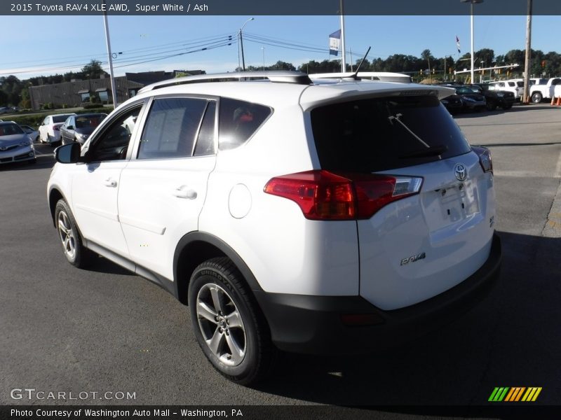 Super White / Ash 2015 Toyota RAV4 XLE AWD