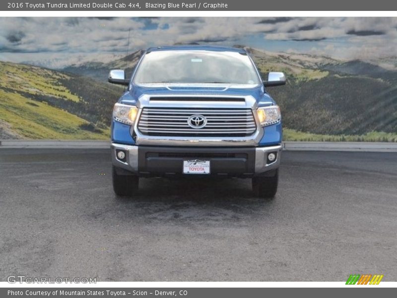 Blazing Blue Pearl / Graphite 2016 Toyota Tundra Limited Double Cab 4x4