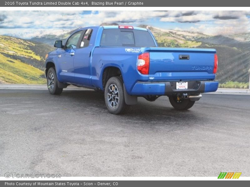 Blazing Blue Pearl / Graphite 2016 Toyota Tundra Limited Double Cab 4x4
