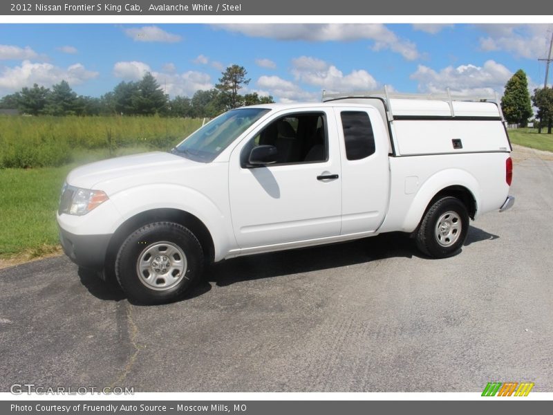 Avalanche White / Steel 2012 Nissan Frontier S King Cab