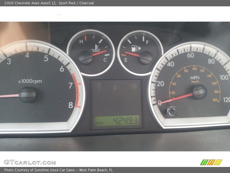 Sport Red / Charcoal 2009 Chevrolet Aveo Aveo5 LS