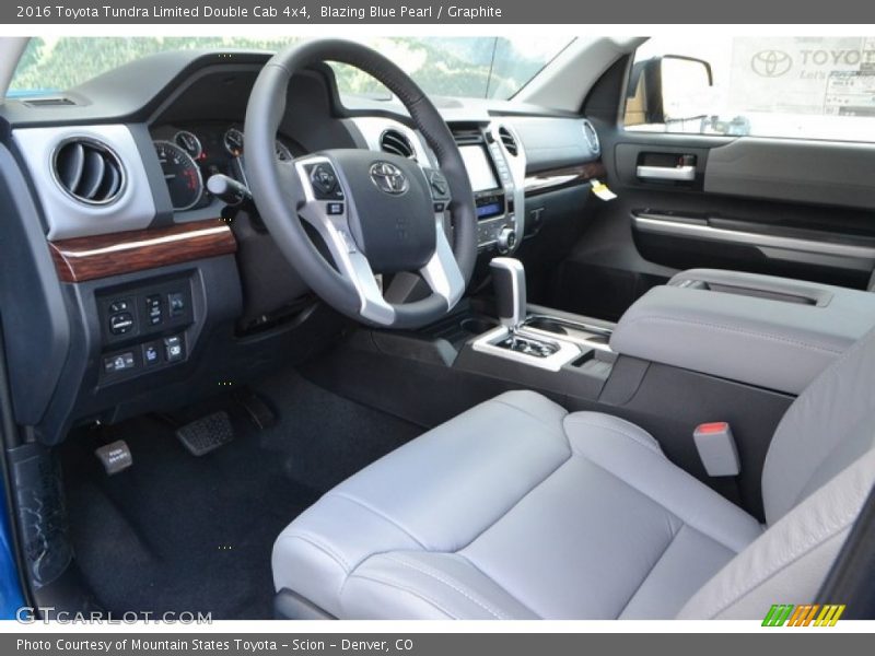 Blazing Blue Pearl / Graphite 2016 Toyota Tundra Limited Double Cab 4x4