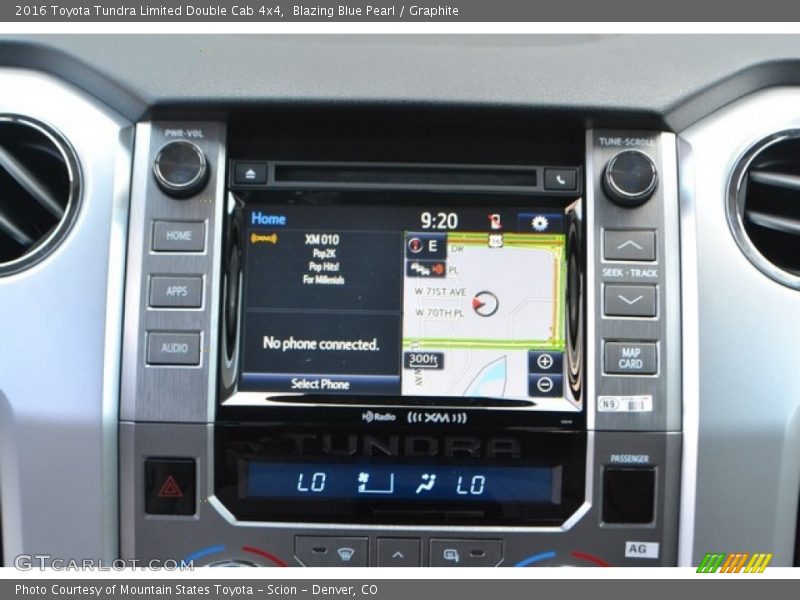 Blazing Blue Pearl / Graphite 2016 Toyota Tundra Limited Double Cab 4x4