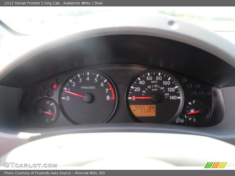 Avalanche White / Steel 2012 Nissan Frontier S King Cab