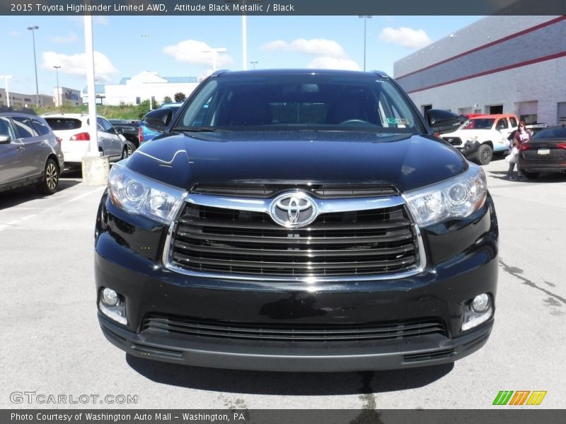 Attitude Black Metallic / Black 2015 Toyota Highlander Limited AWD
