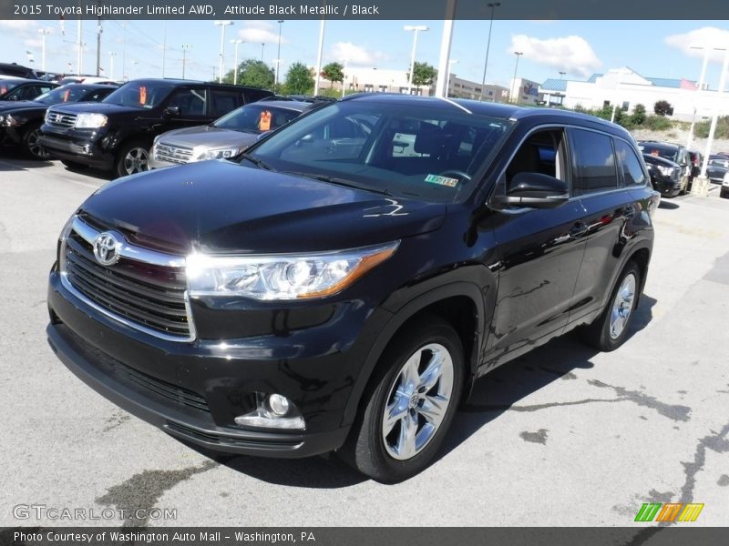 Attitude Black Metallic / Black 2015 Toyota Highlander Limited AWD