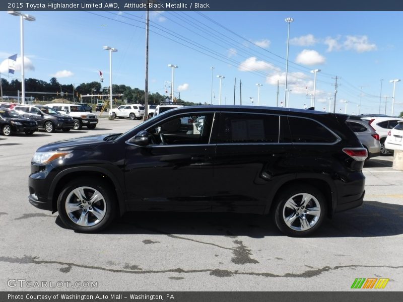 Attitude Black Metallic / Black 2015 Toyota Highlander Limited AWD