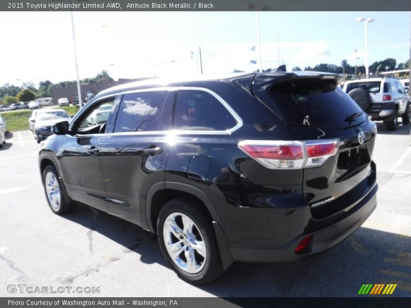 Attitude Black Metallic / Black 2015 Toyota Highlander Limited AWD