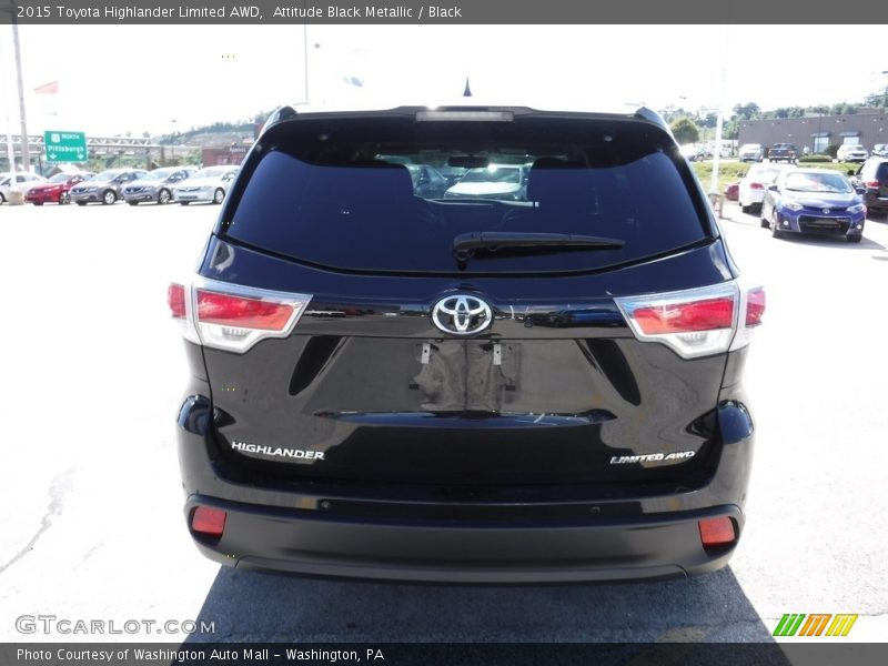 Attitude Black Metallic / Black 2015 Toyota Highlander Limited AWD