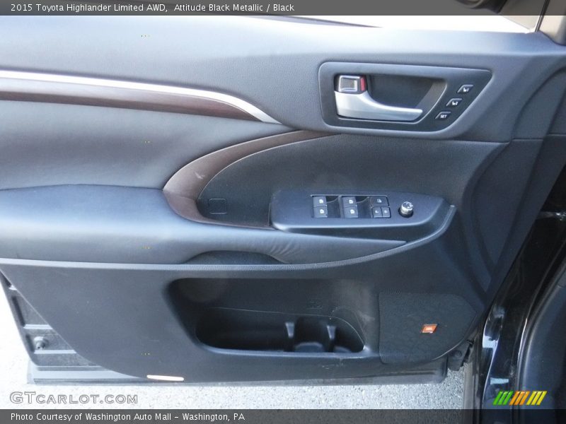 Attitude Black Metallic / Black 2015 Toyota Highlander Limited AWD