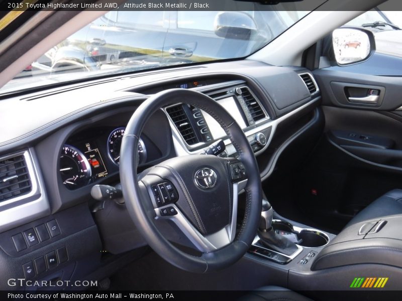 Attitude Black Metallic / Black 2015 Toyota Highlander Limited AWD