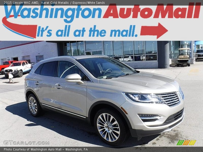 Karat Gold Metallic / Espresso/White Sands 2015 Lincoln MKC AWD