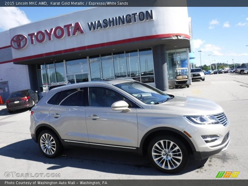 Karat Gold Metallic / Espresso/White Sands 2015 Lincoln MKC AWD