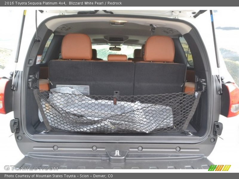 Blizzard White Pearl / Redrock 2016 Toyota Sequoia Platinum 4x4