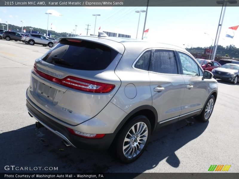 Karat Gold Metallic / Espresso/White Sands 2015 Lincoln MKC AWD