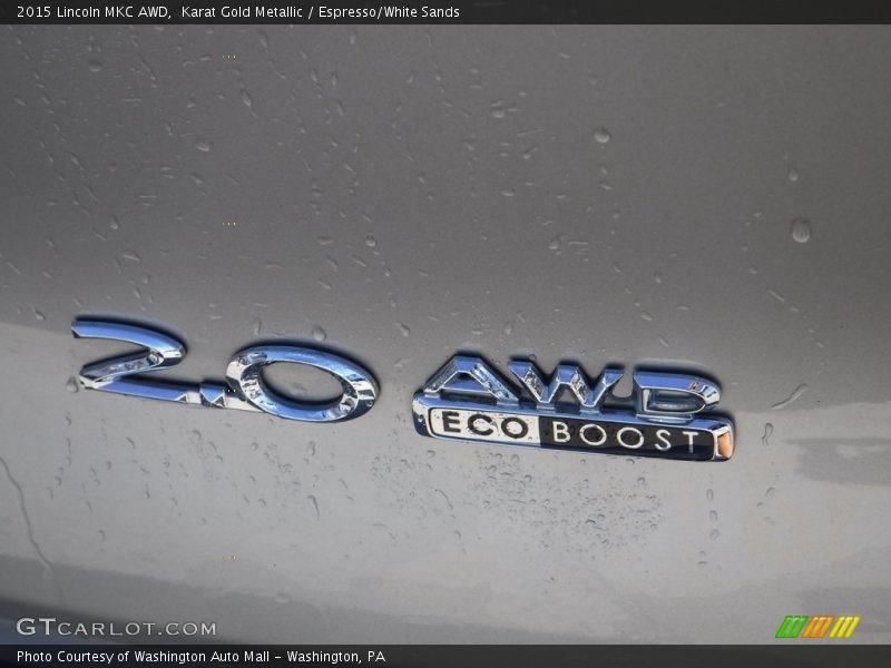 Karat Gold Metallic / Espresso/White Sands 2015 Lincoln MKC AWD