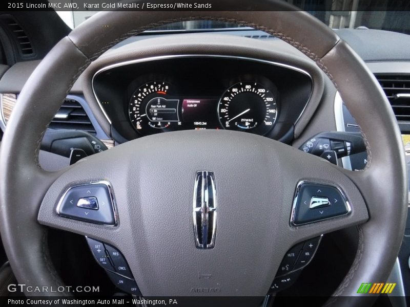 Karat Gold Metallic / Espresso/White Sands 2015 Lincoln MKC AWD