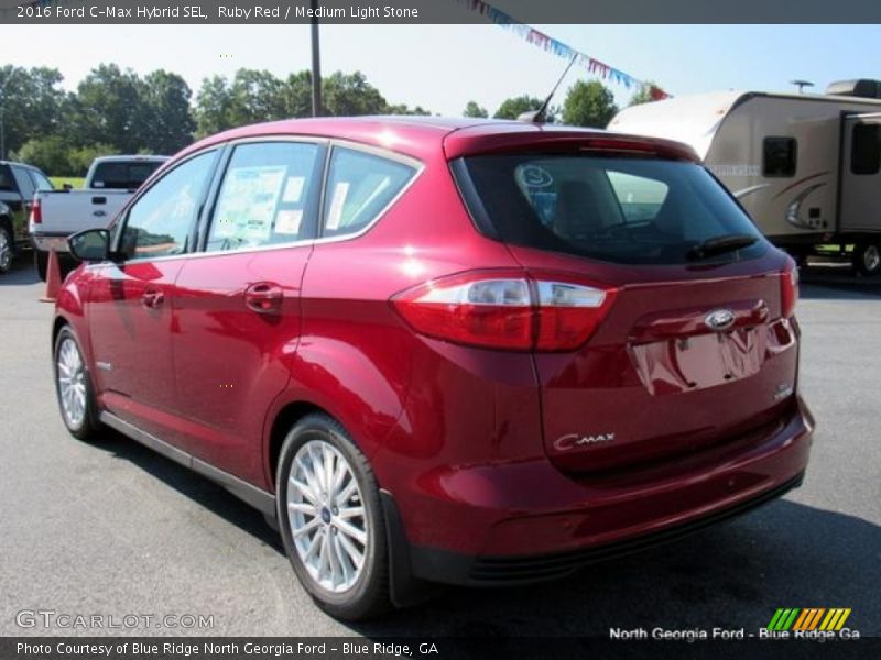 Ruby Red / Medium Light Stone 2016 Ford C-Max Hybrid SEL