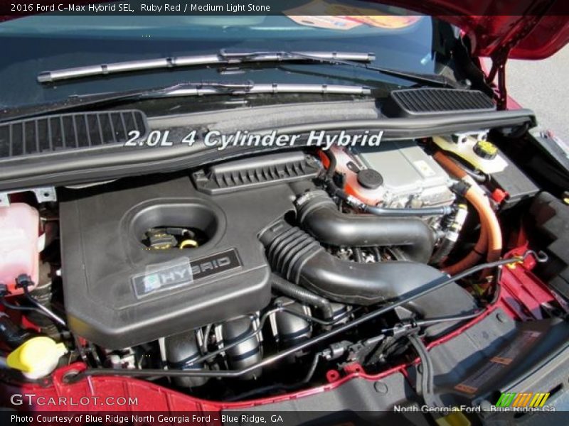 Ruby Red / Medium Light Stone 2016 Ford C-Max Hybrid SEL