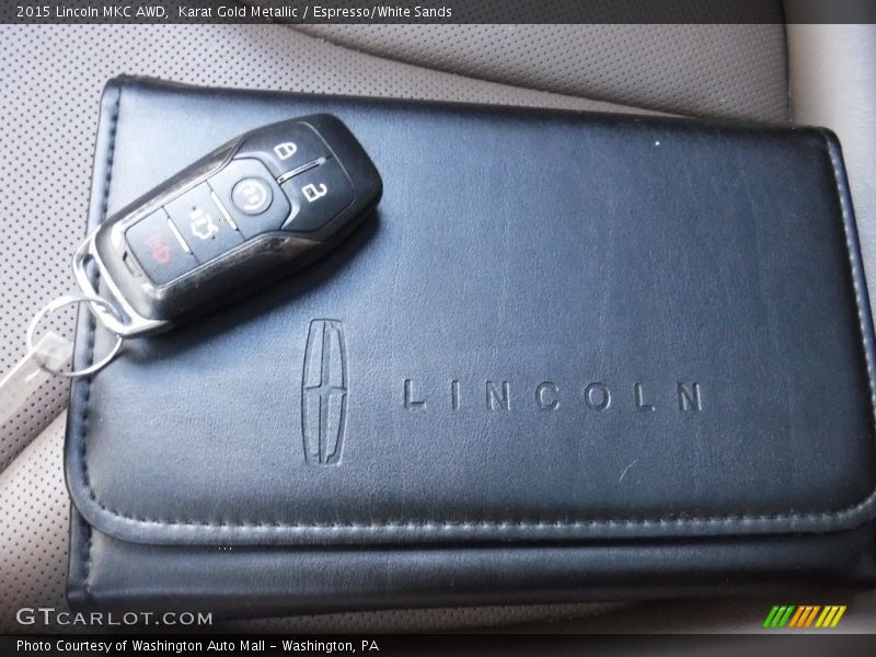 Karat Gold Metallic / Espresso/White Sands 2015 Lincoln MKC AWD