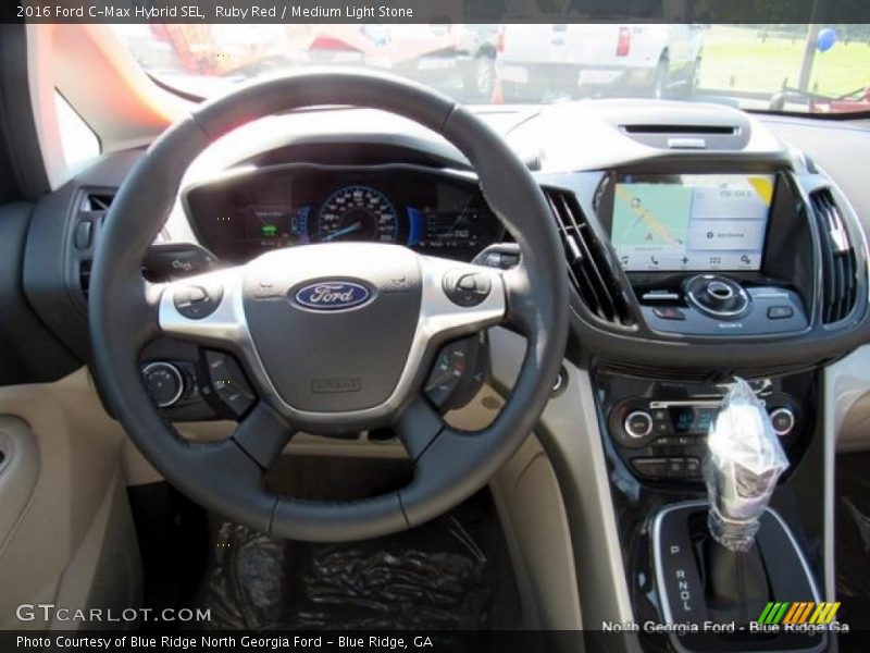 Ruby Red / Medium Light Stone 2016 Ford C-Max Hybrid SEL