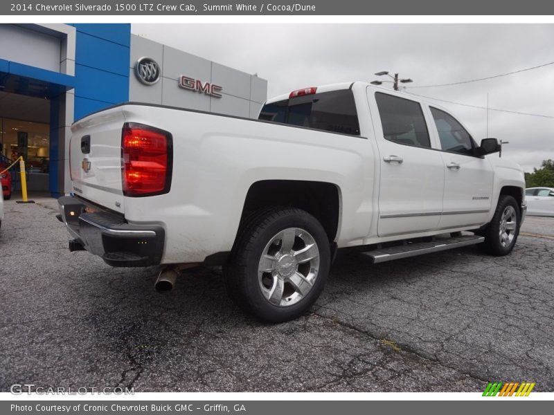 Summit White / Cocoa/Dune 2014 Chevrolet Silverado 1500 LTZ Crew Cab