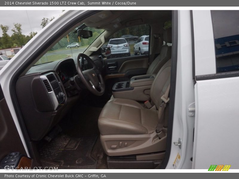 Summit White / Cocoa/Dune 2014 Chevrolet Silverado 1500 LTZ Crew Cab