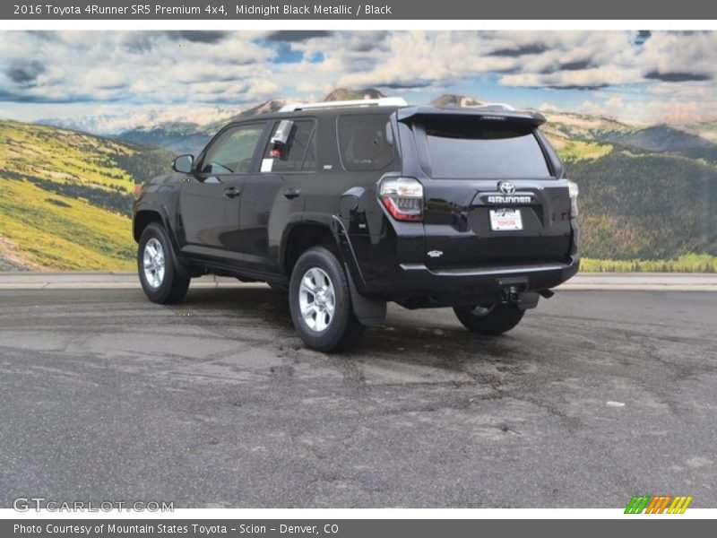 Midnight Black Metallic / Black 2016 Toyota 4Runner SR5 Premium 4x4