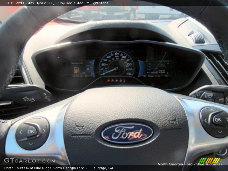 Ruby Red / Medium Light Stone 2016 Ford C-Max Hybrid SEL