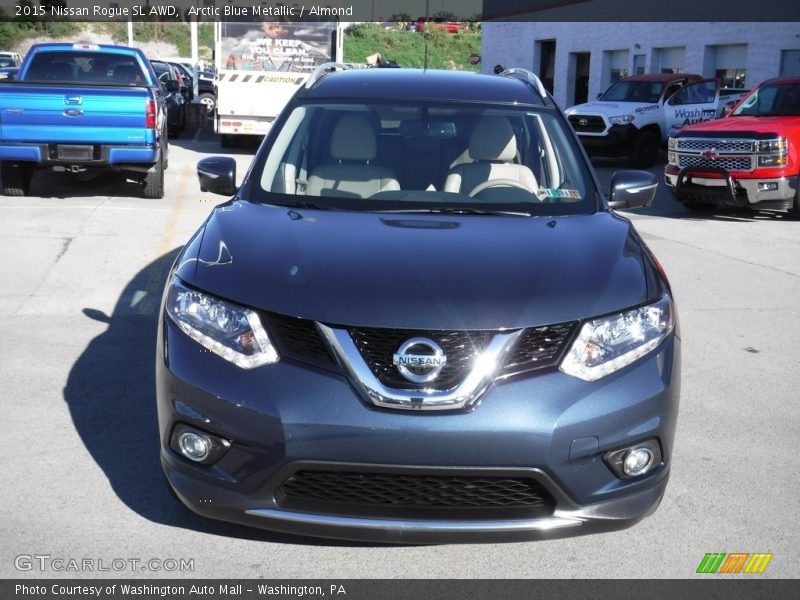 Arctic Blue Metallic / Almond 2015 Nissan Rogue SL AWD