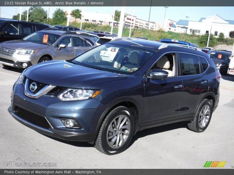 Arctic Blue Metallic / Almond 2015 Nissan Rogue SL AWD