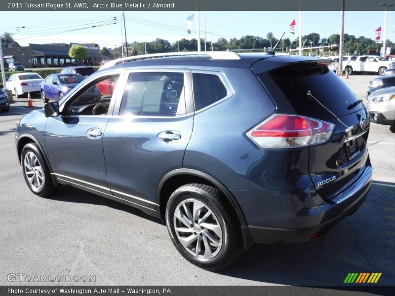 Arctic Blue Metallic / Almond 2015 Nissan Rogue SL AWD