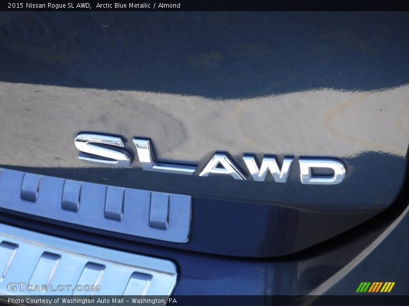 Arctic Blue Metallic / Almond 2015 Nissan Rogue SL AWD
