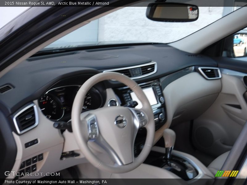 Arctic Blue Metallic / Almond 2015 Nissan Rogue SL AWD