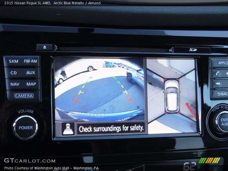 Arctic Blue Metallic / Almond 2015 Nissan Rogue SL AWD