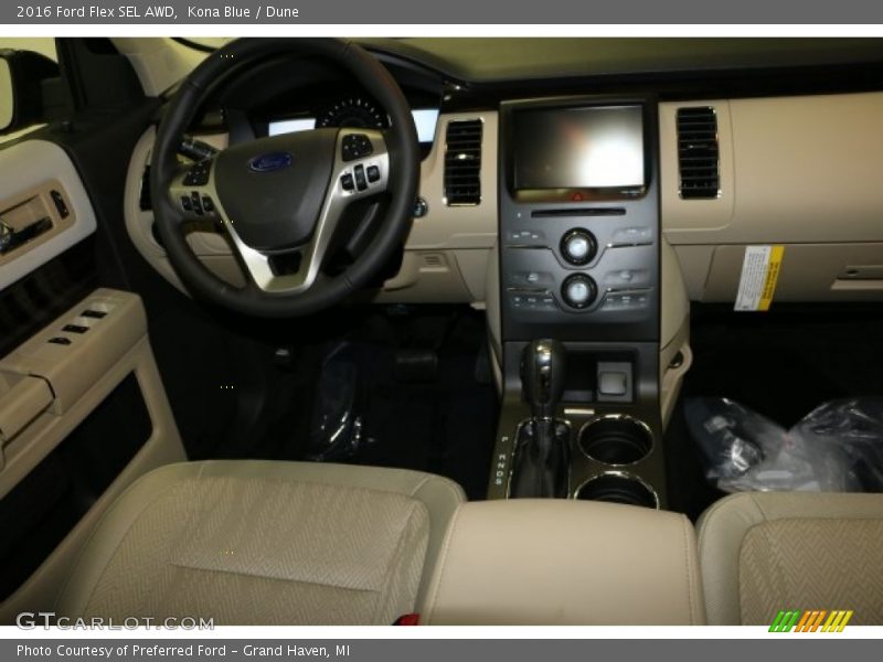 Kona Blue / Dune 2016 Ford Flex SEL AWD