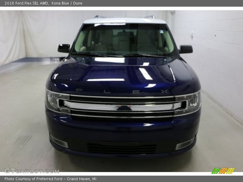 Kona Blue / Dune 2016 Ford Flex SEL AWD