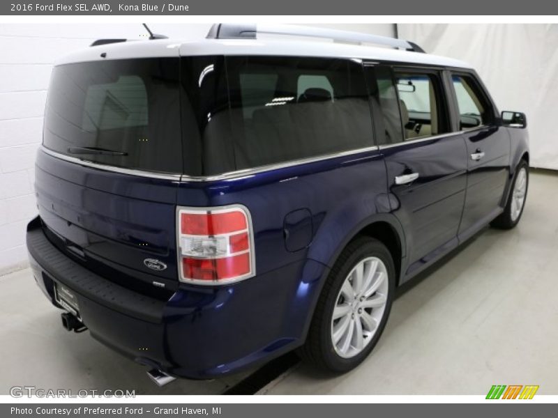 Kona Blue / Dune 2016 Ford Flex SEL AWD