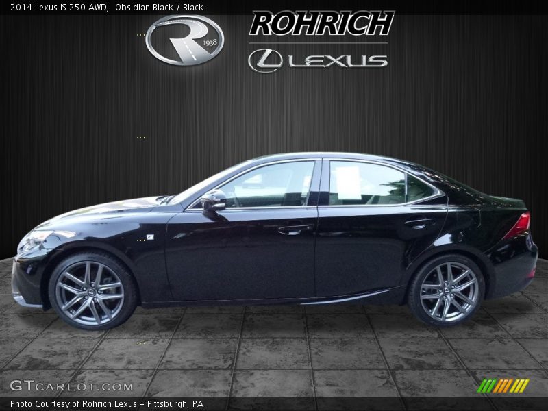 Obsidian Black / Black 2014 Lexus IS 250 AWD