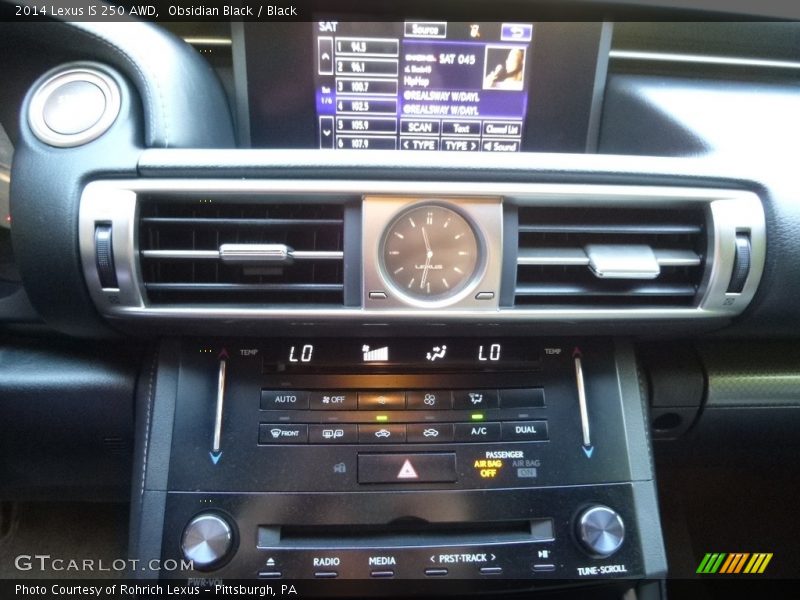 Obsidian Black / Black 2014 Lexus IS 250 AWD