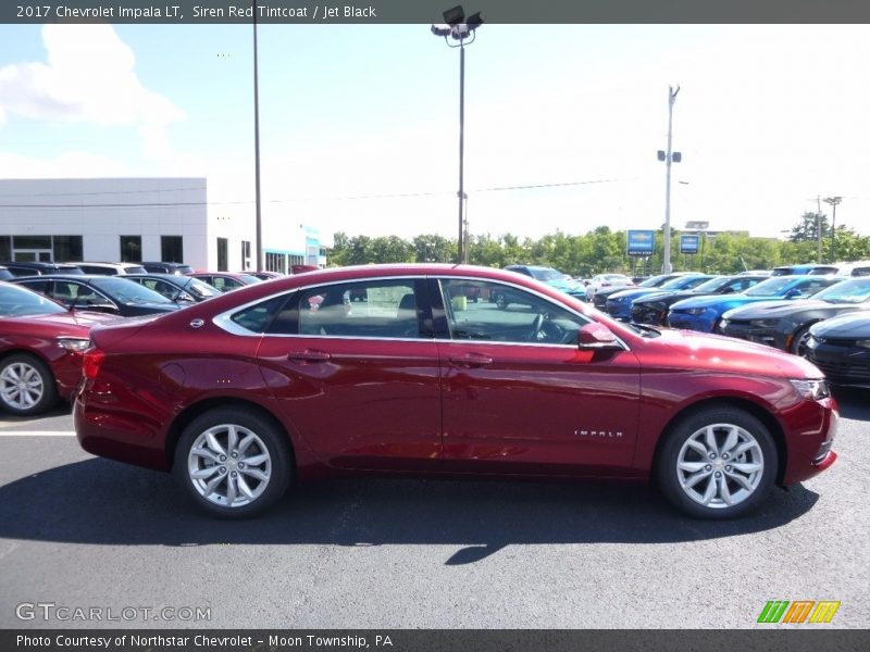 Siren Red Tintcoat / Jet Black 2017 Chevrolet Impala LT