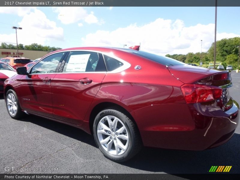 Siren Red Tintcoat / Jet Black 2017 Chevrolet Impala LT