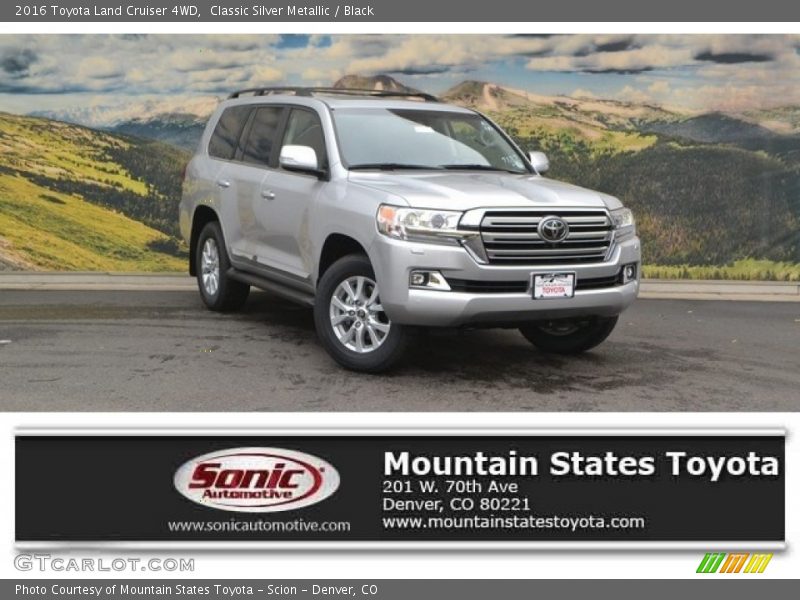 Classic Silver Metallic / Black 2016 Toyota Land Cruiser 4WD