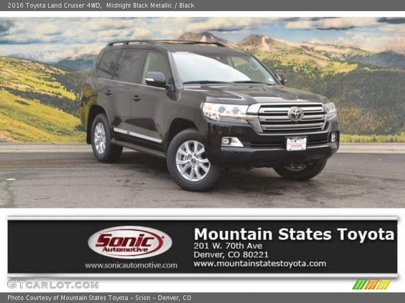 Midnight Black Metallic / Black 2016 Toyota Land Cruiser 4WD