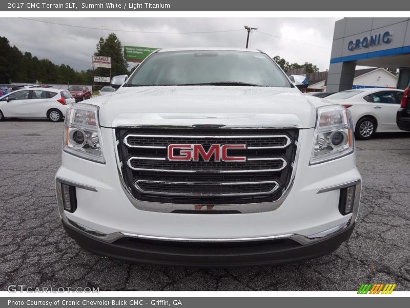 Summit White / Light Titanium 2017 GMC Terrain SLT