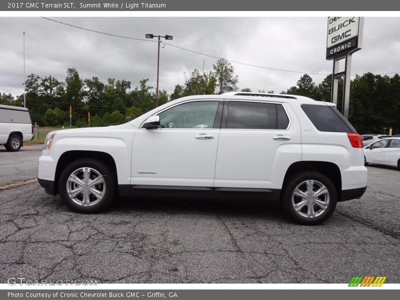 Summit White / Light Titanium 2017 GMC Terrain SLT