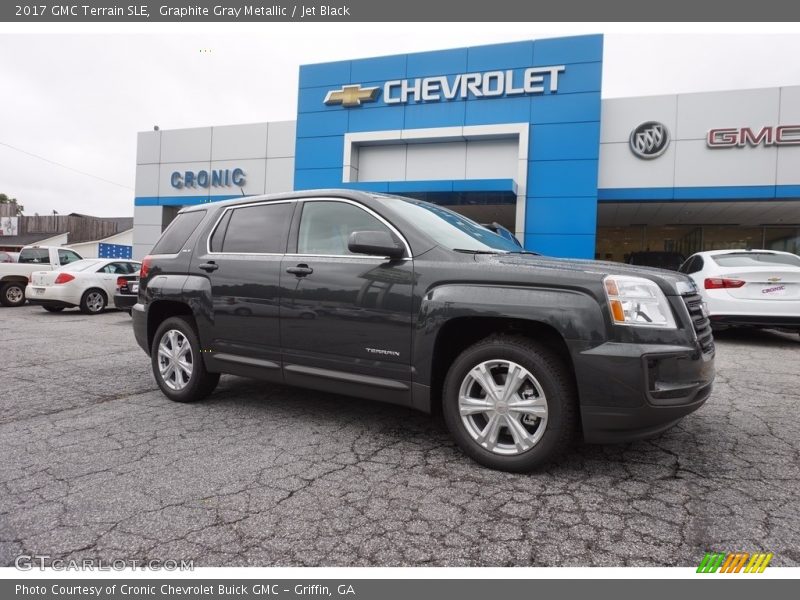 Graphite Gray Metallic / Jet Black 2017 GMC Terrain SLE