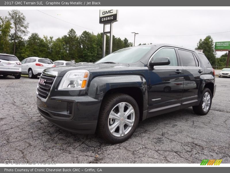 Graphite Gray Metallic / Jet Black 2017 GMC Terrain SLE